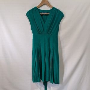 Lil Anthropologie 100% Silk Fit & Flare Spring & Summer Dress Size Small